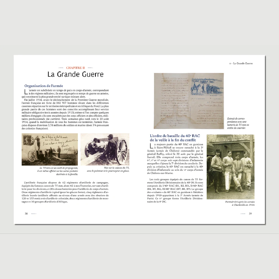 40e Régiment d'Artillerie - Editions Pierre de Taillac