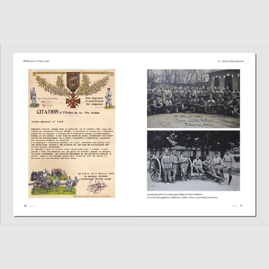 40e Régiment d'Artillerie - Editions Pierre de Taillac
