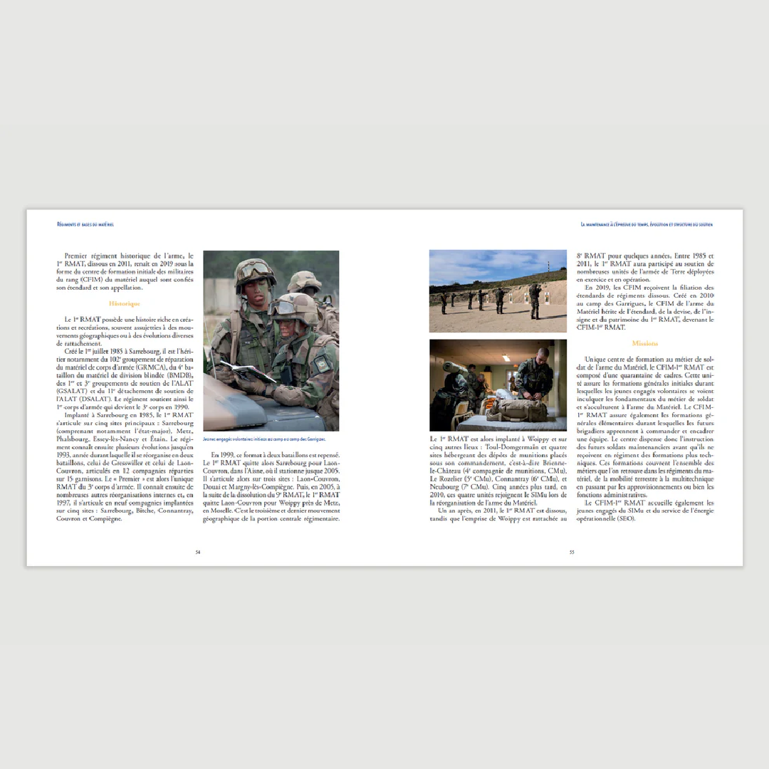 Régiments et bases du matériel. Histoire et traditions des soldats maintenanciers - Editions Pierre de Taillac