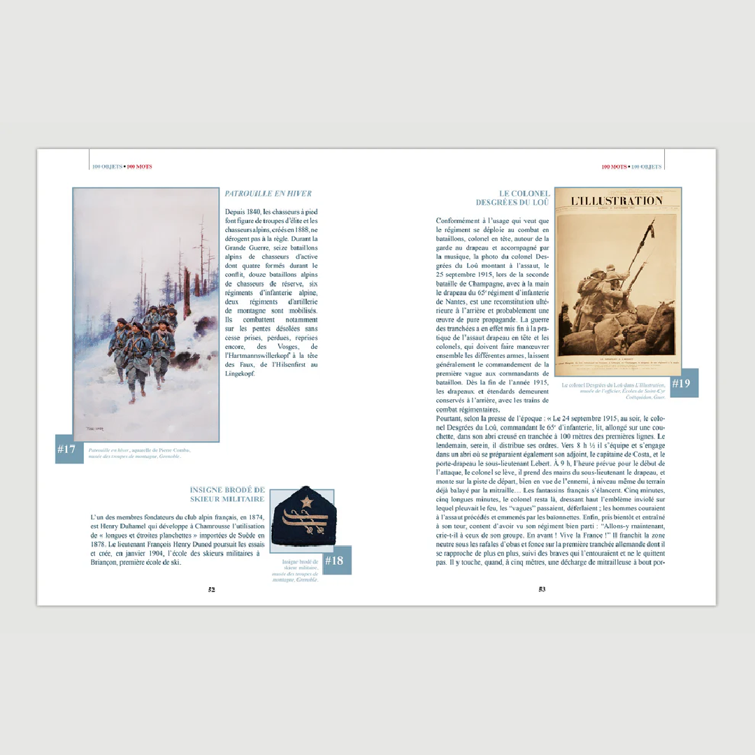 1914-1918 - L'armée française en guerre en 100 objets et en 100 mots - Editions Pierre de Taillac