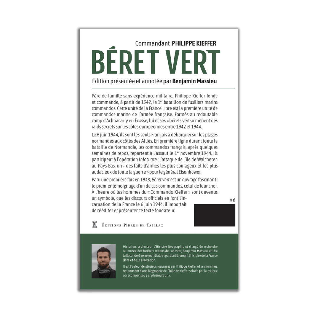 Béret vert - version numérique - Editions Pierre de Taillac