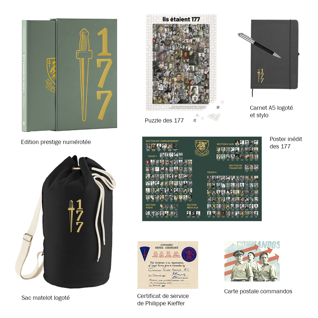 Commando Kieffer : 177 visages du Jour J - Coffret signature
