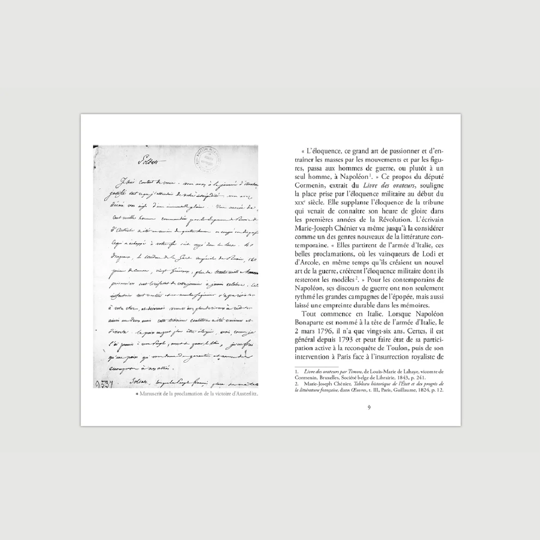 Discours de guerre - Napoléon Bonaparte - Editions Pierre de Taillac