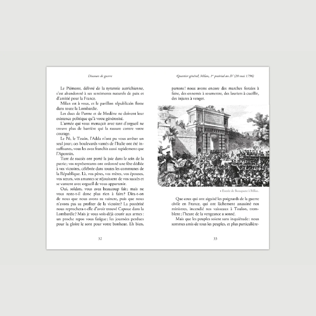 Discours de guerre - Napoléon Bonaparte - Editions Pierre de Taillac