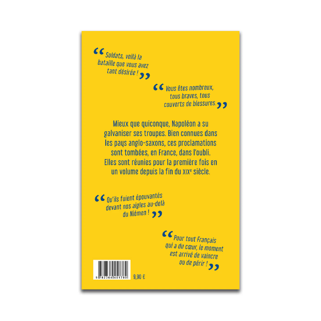 Discours de guerre - Napoléon Bonaparte - Editions Pierre de Taillac