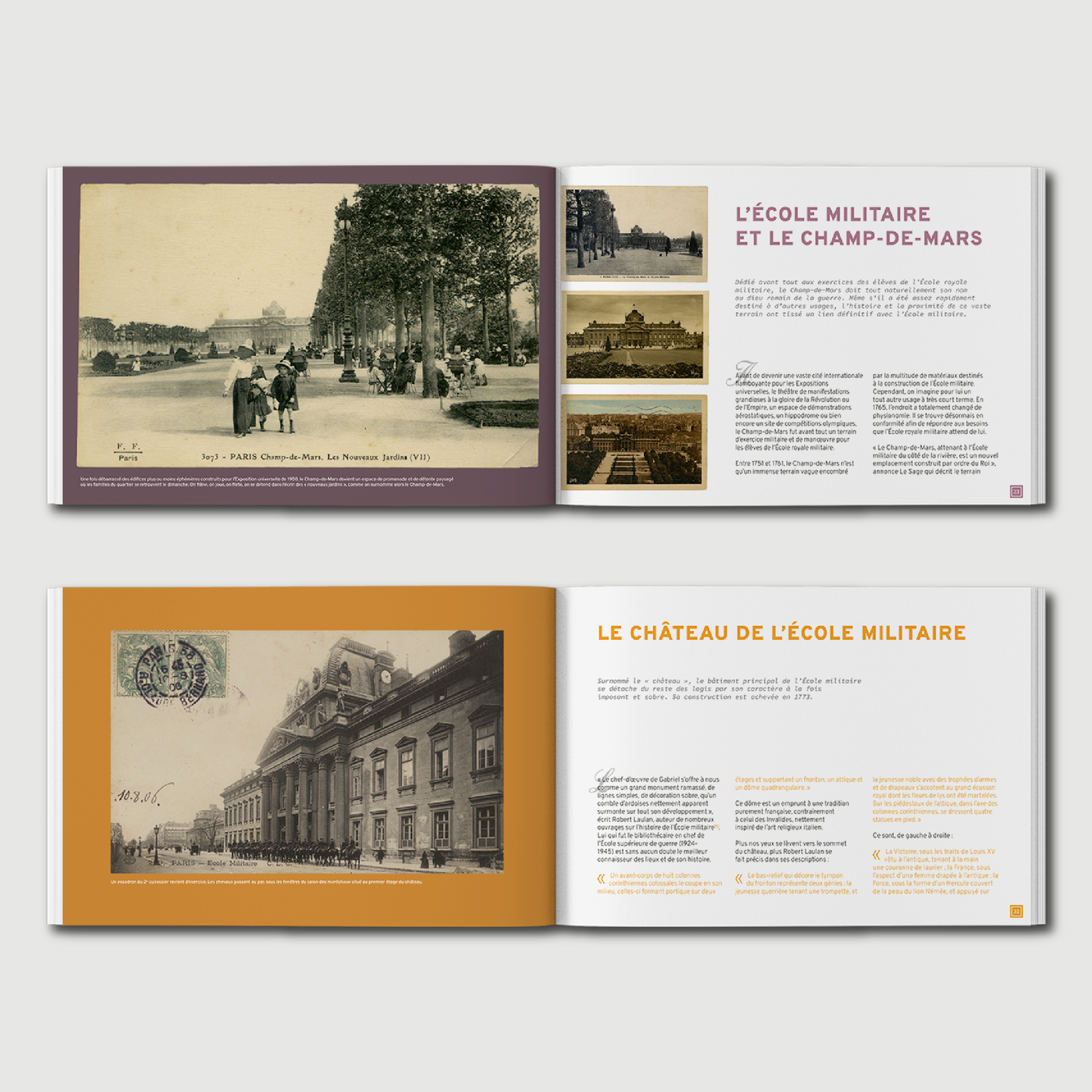 L'École militaire, une histoire en cartes postales