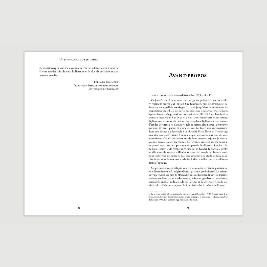Un ethnologue dans les armées - Editions Pierre de Taillac
