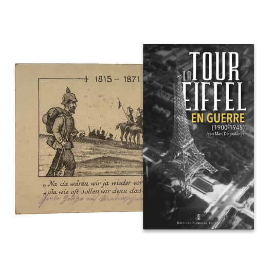Gravure originale & La Tour Eiffel en guerre (1900-1945)