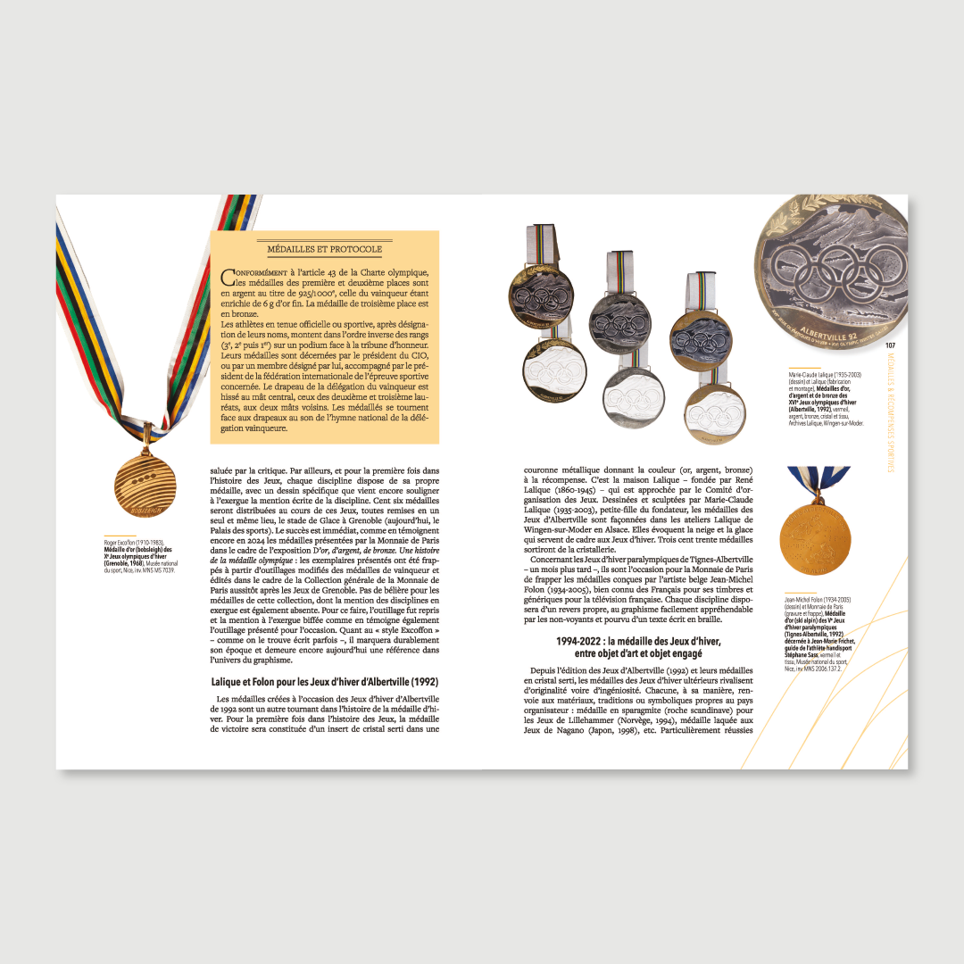 Honneurs sportifs et médailles olympiques - Editions Pierre de Taillac