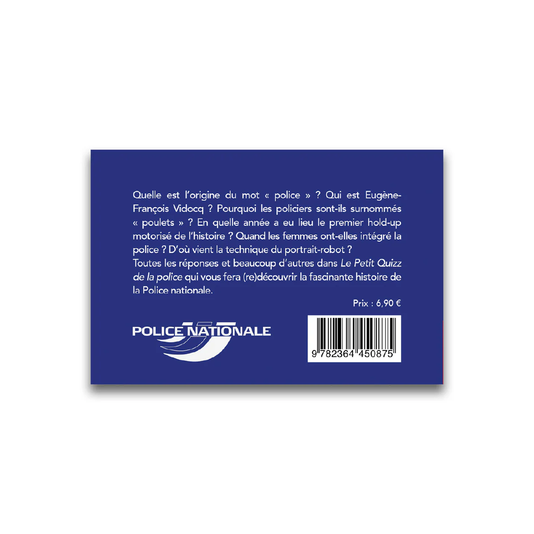 Le Petit Quizz de la Police - Editions Pierre de Taillac