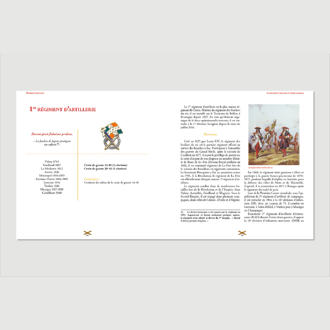 Régiments d'artillerie - Editions Pierre de Taillac