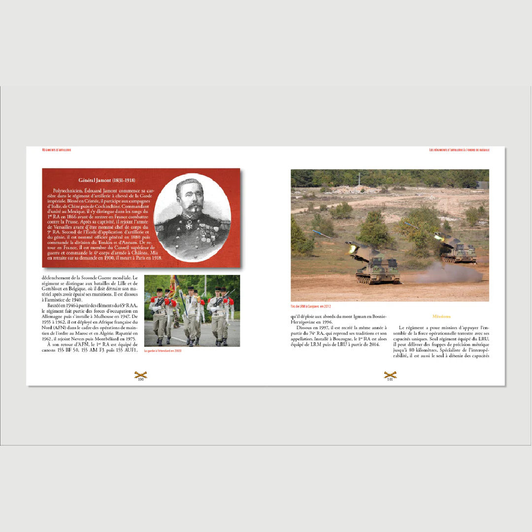 Régiments d'artillerie - Editions Pierre de Taillac