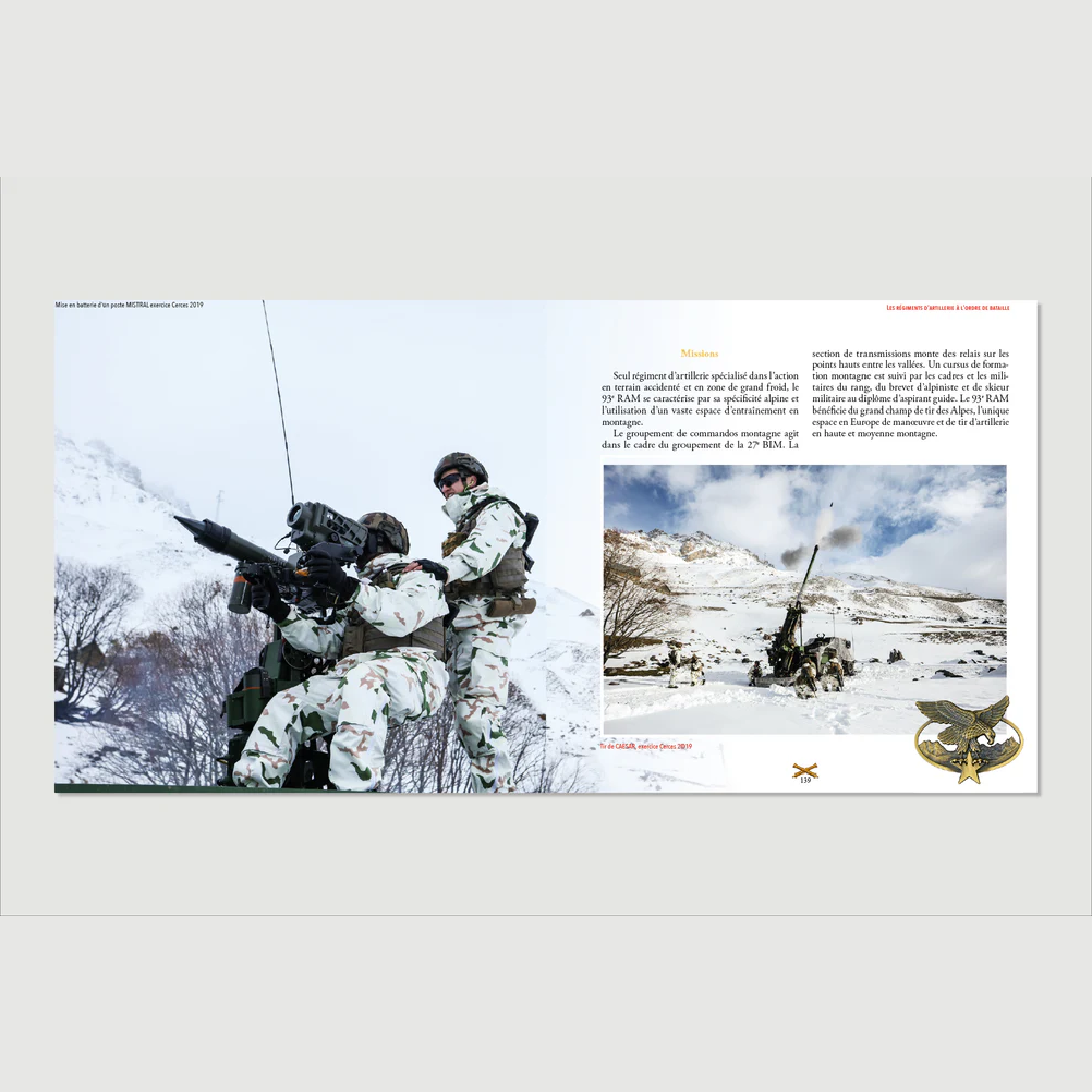 Régiments d'artillerie - Editions Pierre de Taillac
