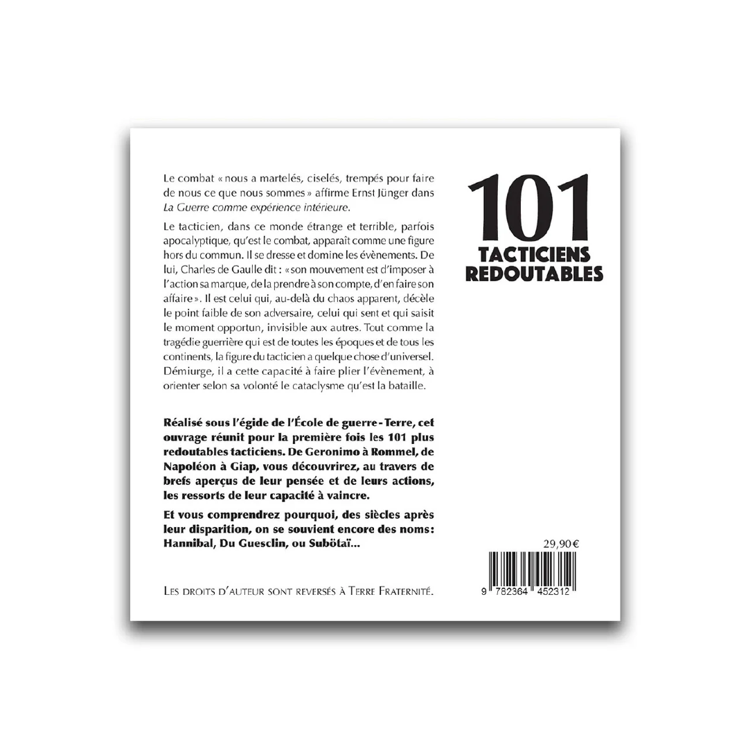 101 tacticiens redoutables - Editions Pierre de Taillac