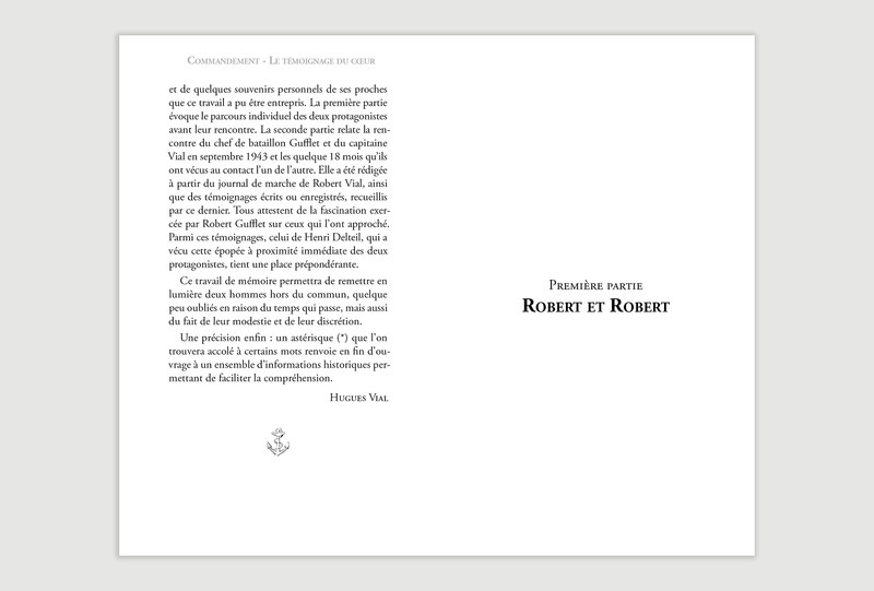 Commandement. Le témoignage du cœur.