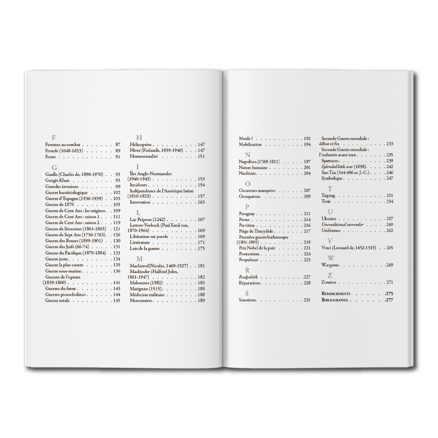 Dictionnaire impertinent de la guerre