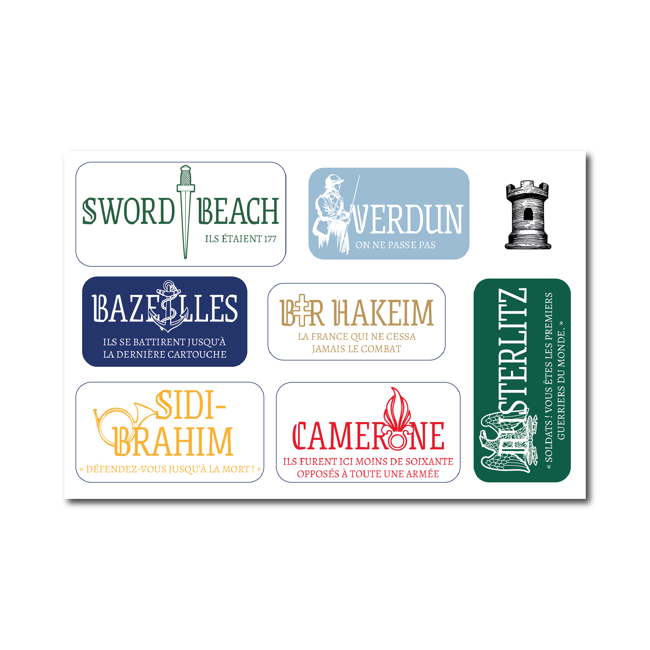 Autocollant Patriotique "Armée Française - Honneur Et Patrie" - HB153 - Fabriqué En France